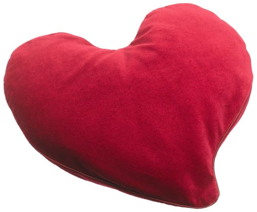 DreamTime Loving Hugs Heart Pillow, Cranberry Velvet.